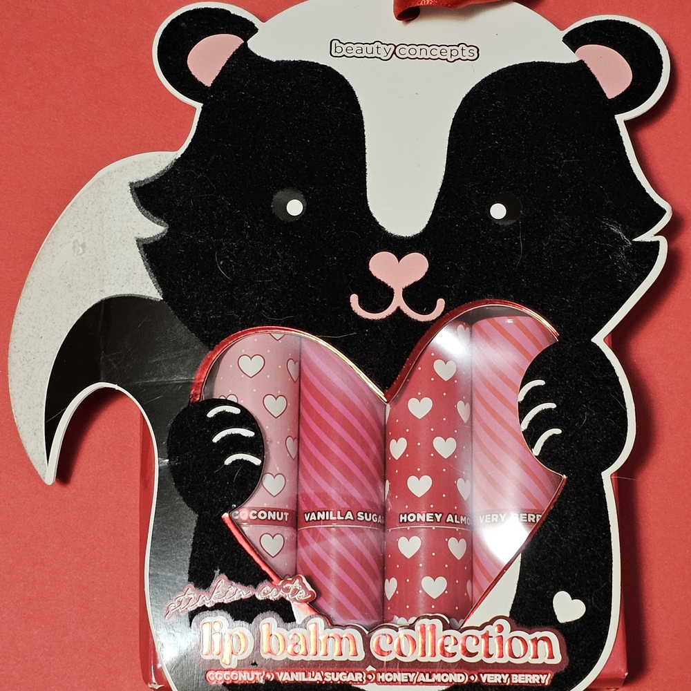 Beauty Concepts Skunk-Themed Lip Balm Set